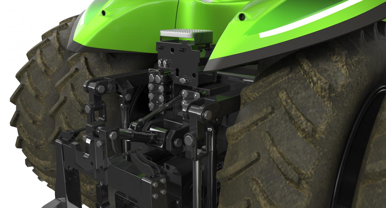 Self-Driving Drone Tractor Dusty Rigged 3D model