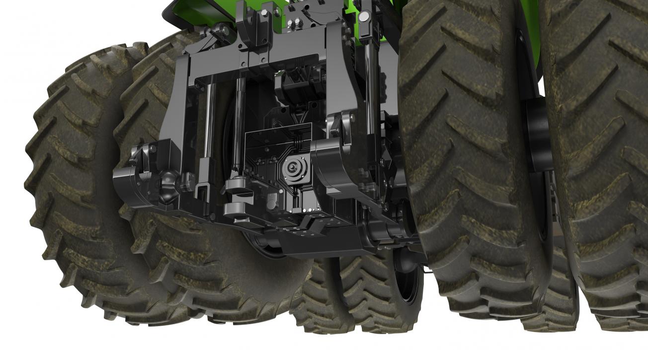 Self-Driving Drone Tractor Dusty Rigged 3D model