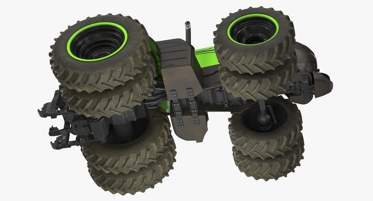 Self-Driving Drone Tractor Dusty Rigged 3D model