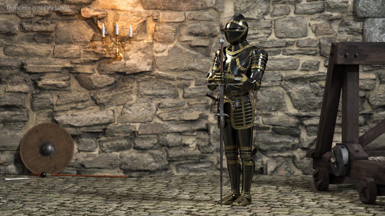 3D Medieval Knight Plates Armor Collection 3