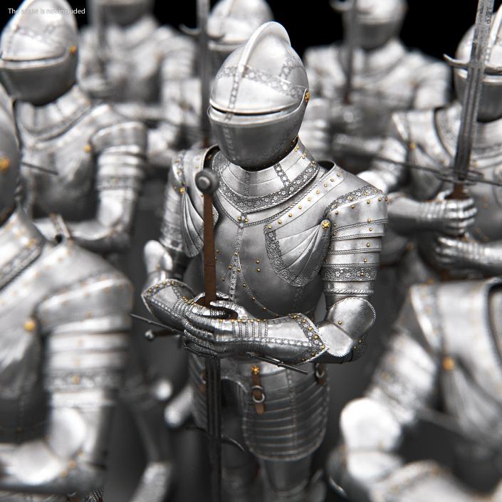 3D Medieval Knight Plates Armor Collection 3