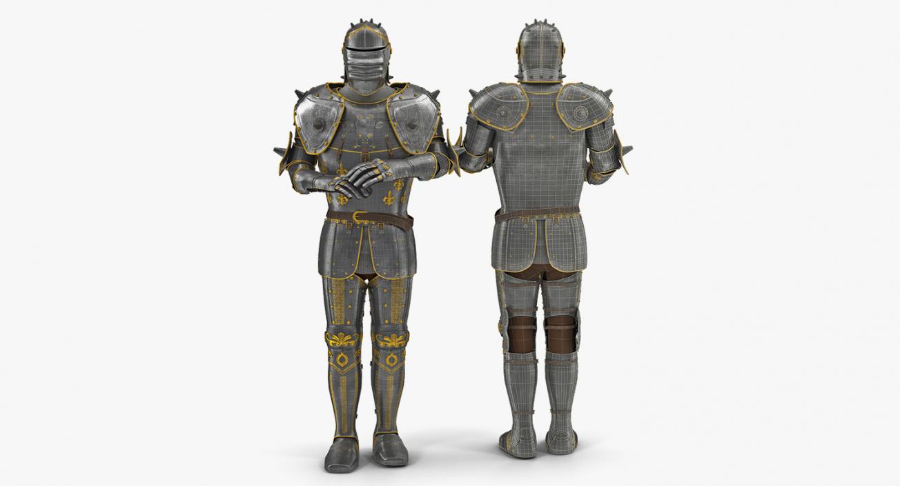 3D Medieval Knight Plates Armor Collection 3