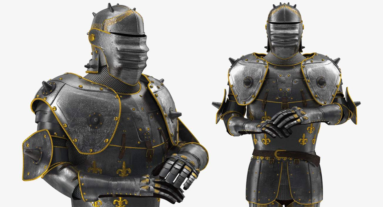 3D Medieval Knight Plates Armor Collection 3