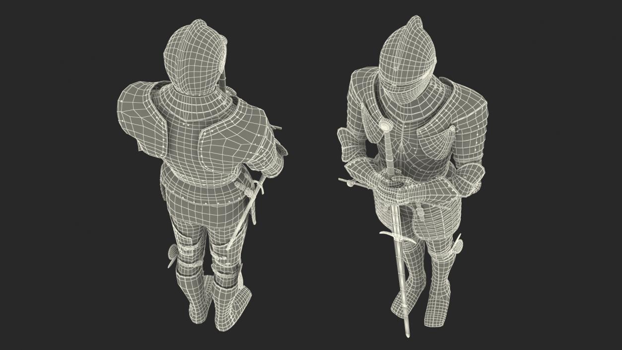 3D Medieval Knight Plates Armor Collection 3