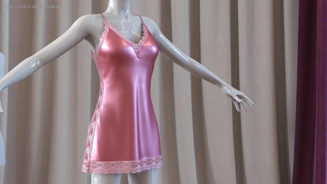 3D Asian Woman with Lingerie Nightwear Collection