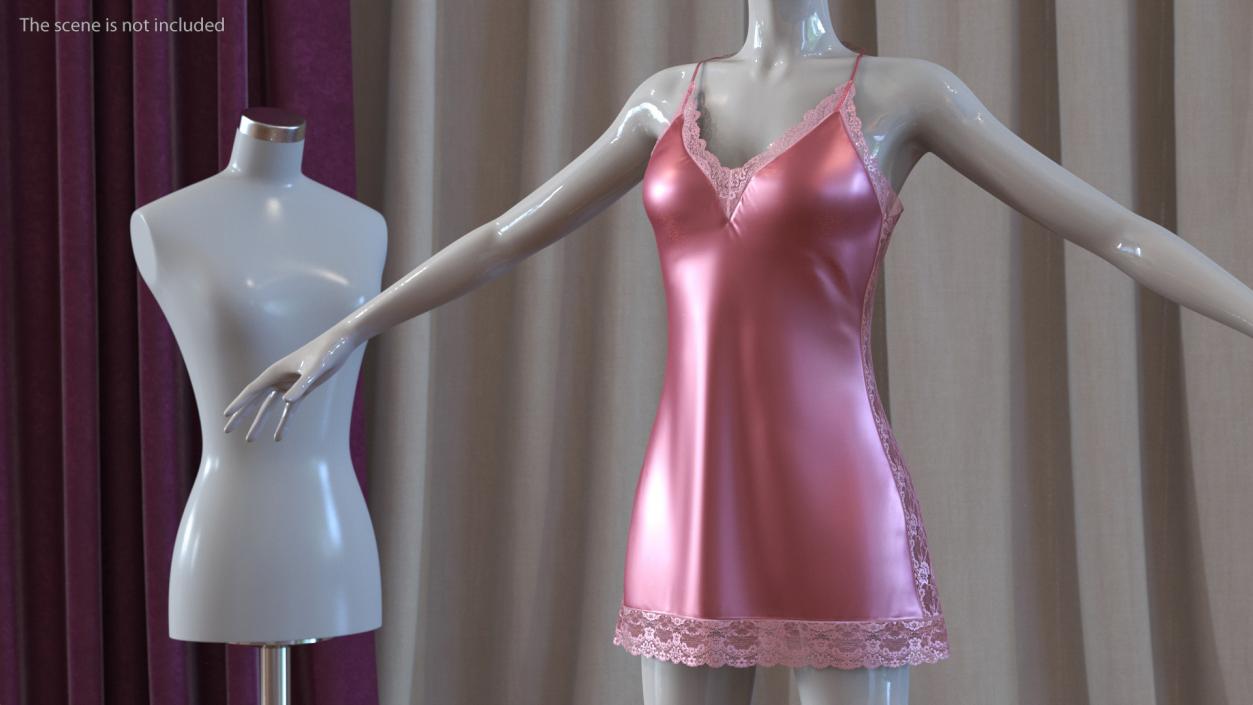 3D Asian Woman with Lingerie Nightwear Collection