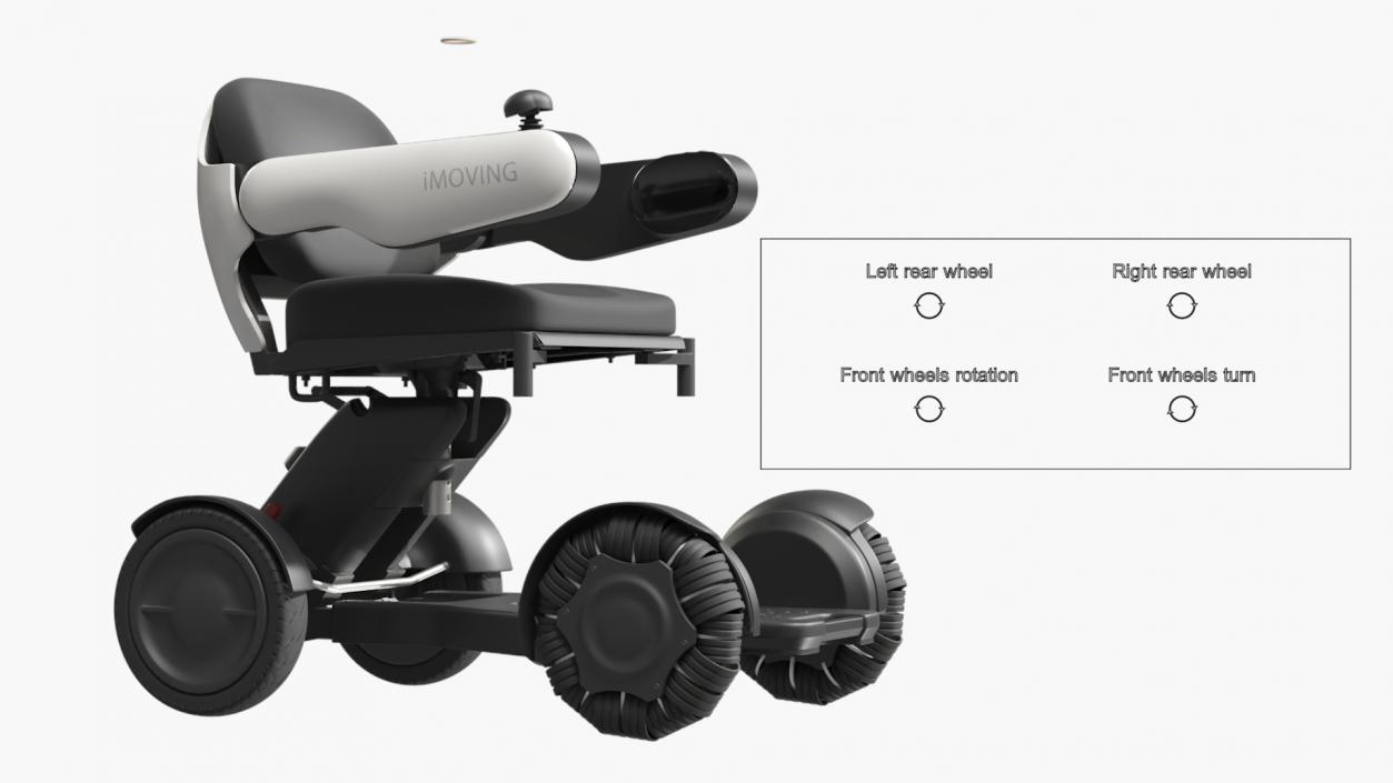 3D JBH Smart Power Wheelchair Rigged model