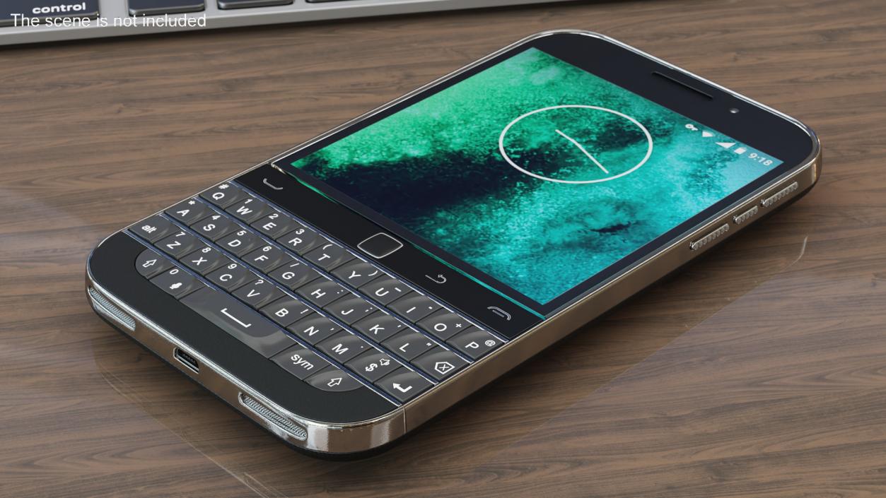 3D Premium Smartphone with Qwerty Keyboard Silver