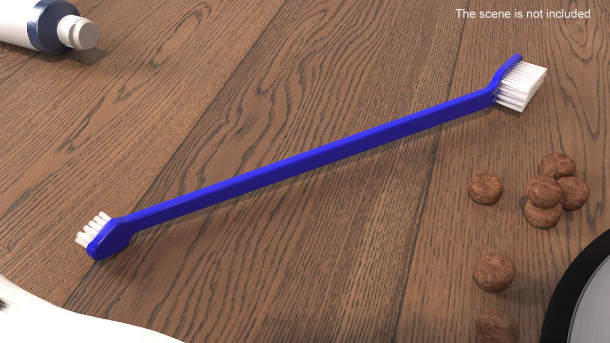 Pet Toothbrush Blue 3D model