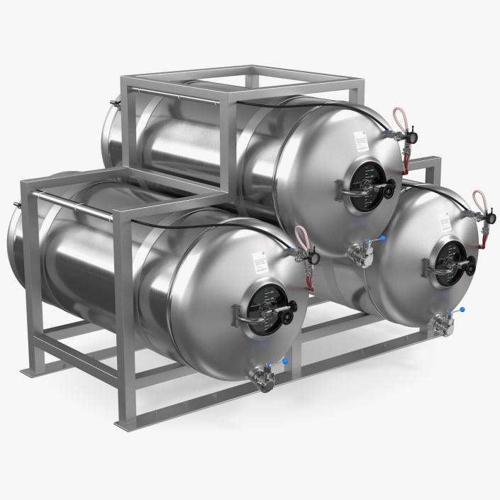 Beer Storage Tank System 3D model