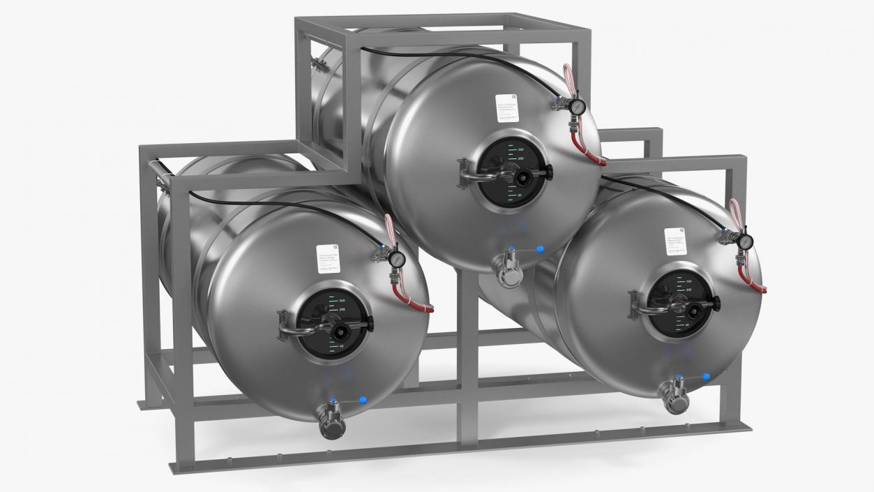 Beer Storage Tank System 3D model