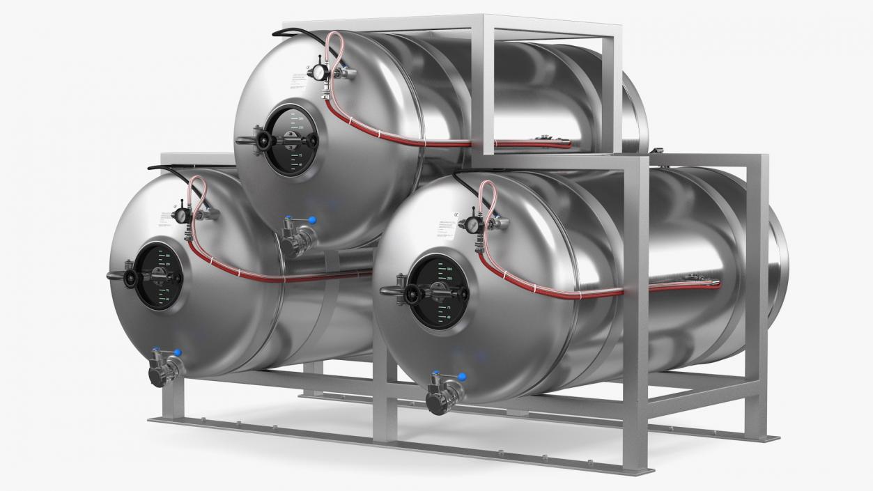 Beer Storage Tank System 3D model