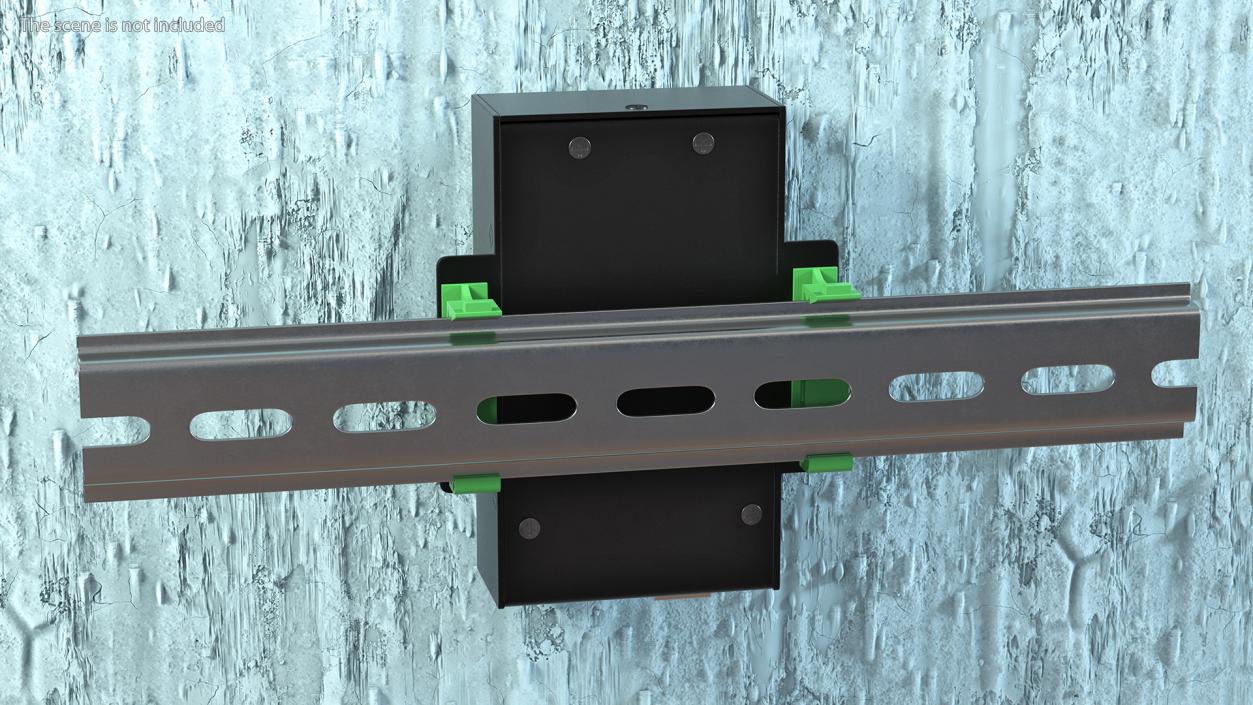 Mega Screw Terminal Block Din Rail 3D model