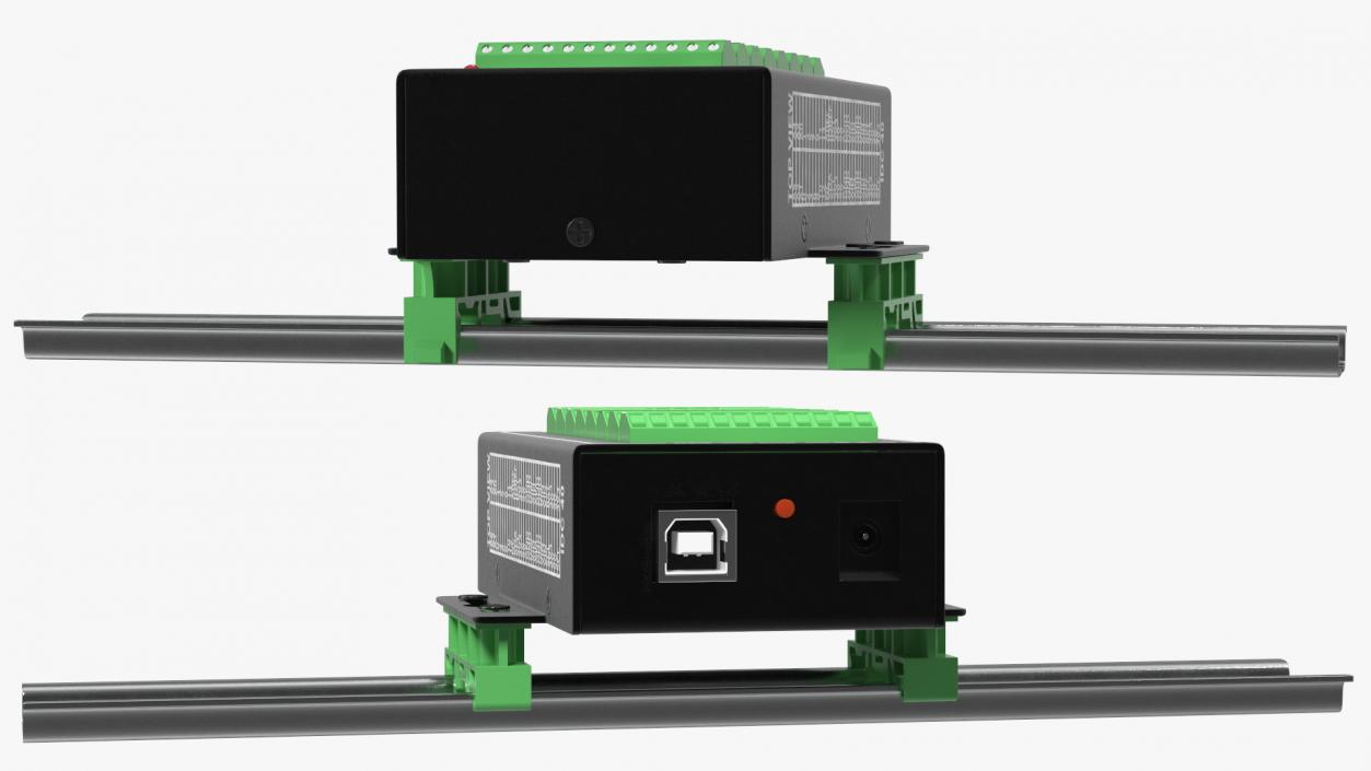 Mega Screw Terminal Block Din Rail 3D model