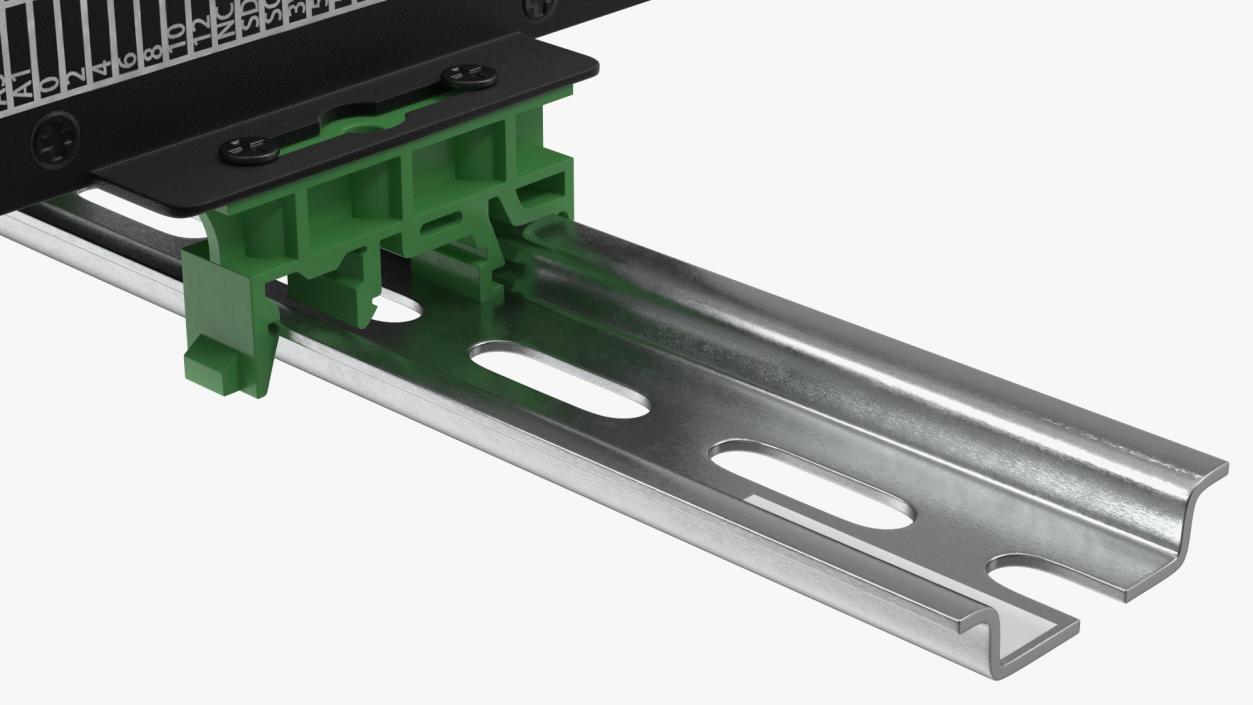 Mega Screw Terminal Block Din Rail 3D model