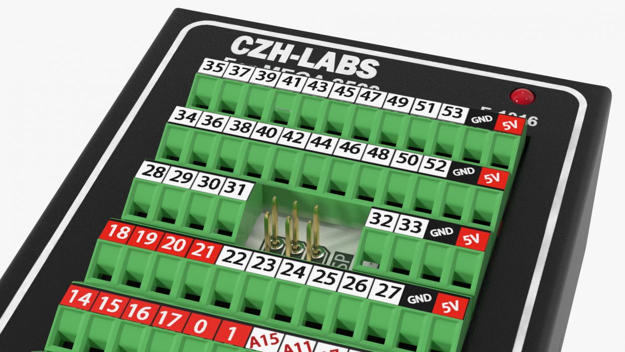 Mega Screw Terminal Block Din Rail 3D model