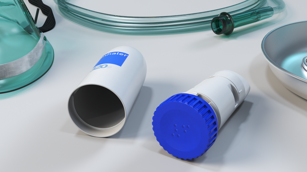 Copd Inhaler Open 3D