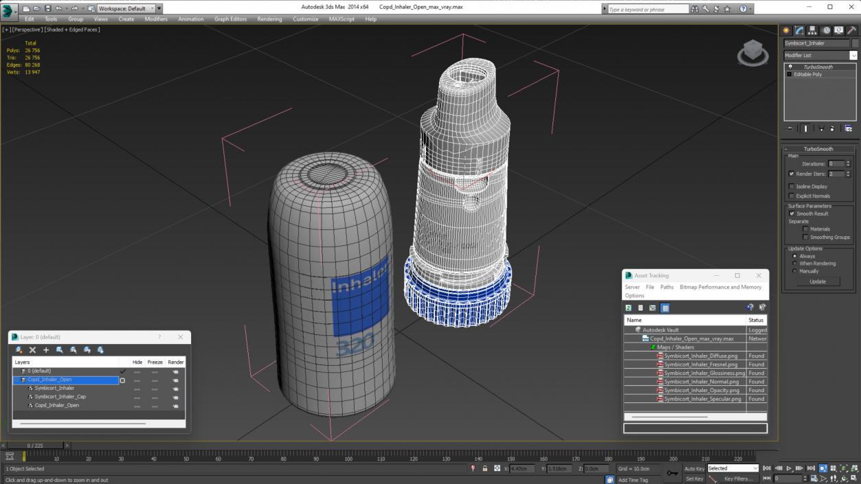 Copd Inhaler Open 3D