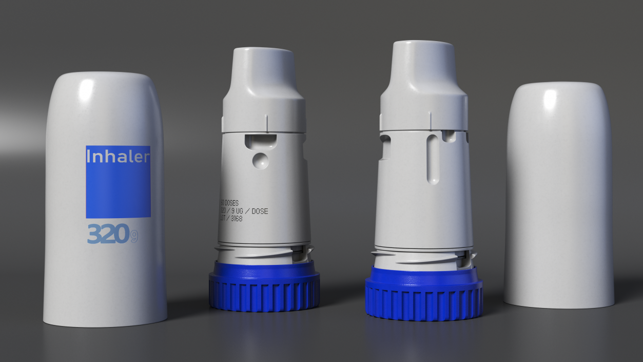 Copd Inhaler Open 3D