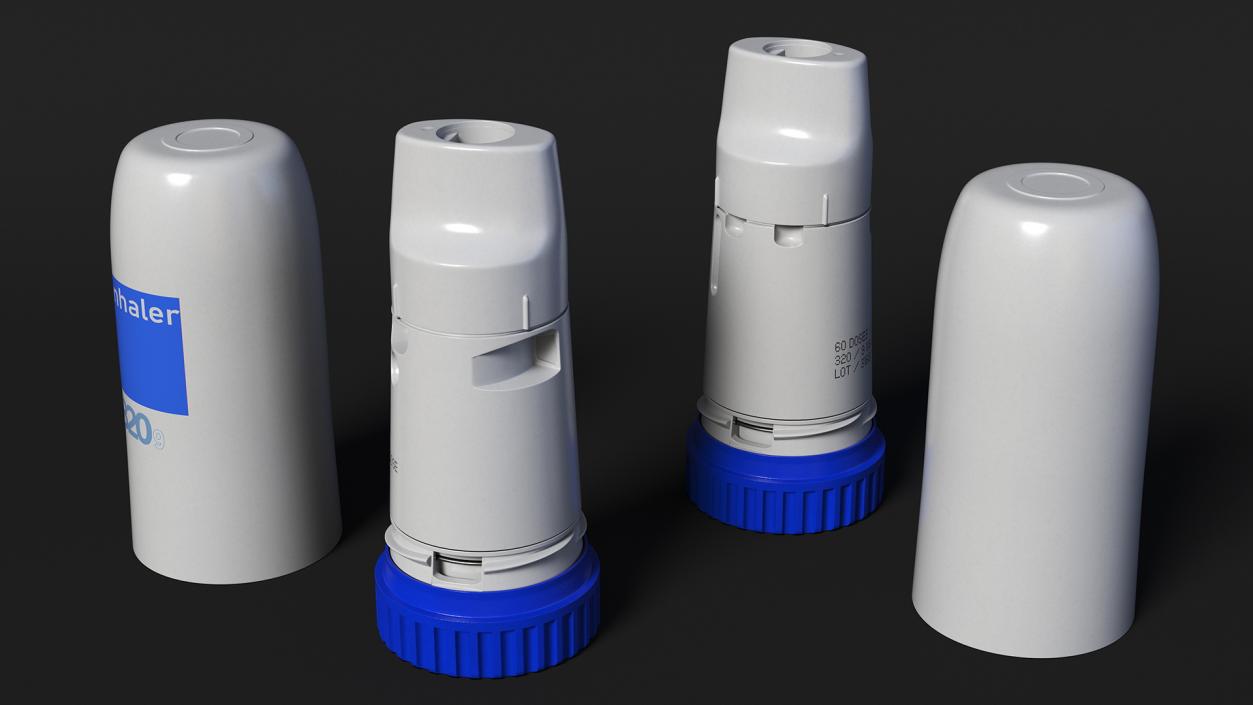 Copd Inhaler Open 3D