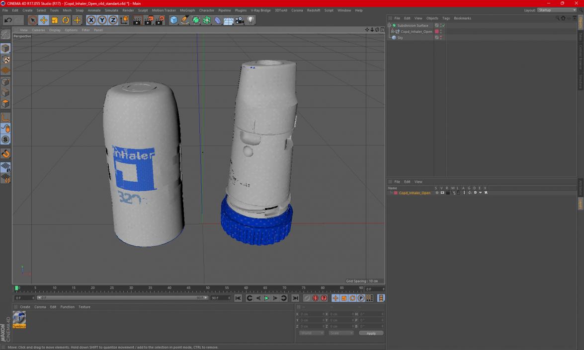 Copd Inhaler Open 3D