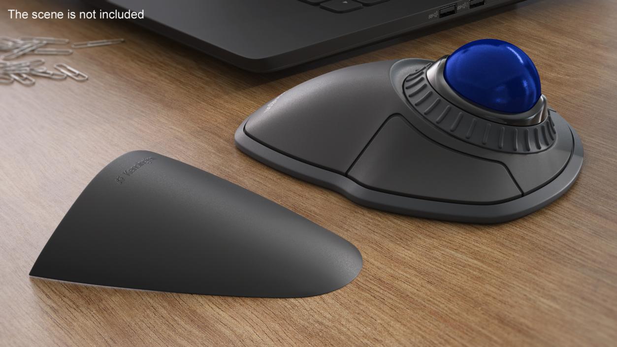 3D model Trackball Mouse with Blue Ball