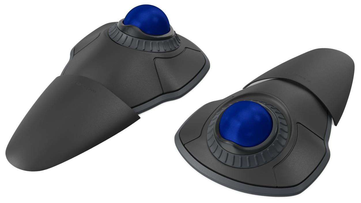 3D model Trackball Mouse with Blue Ball