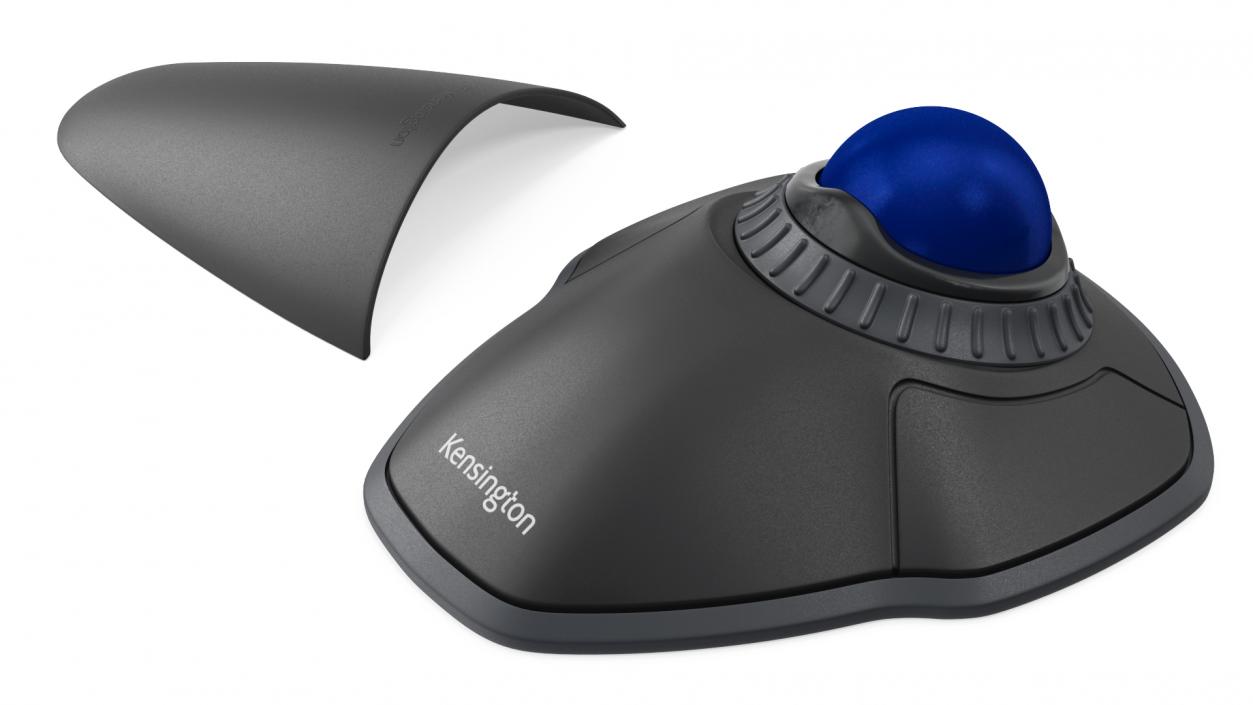 3D model Trackball Mouse with Blue Ball