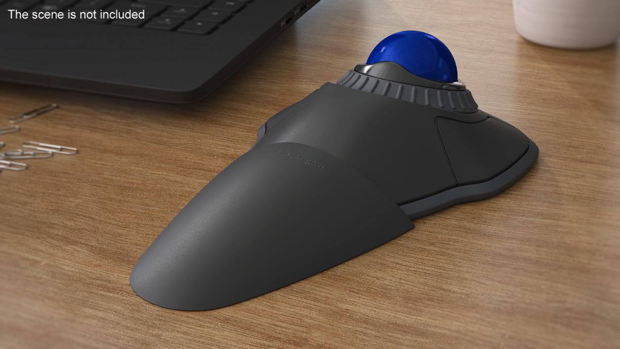 3D model Trackball Mouse with Blue Ball