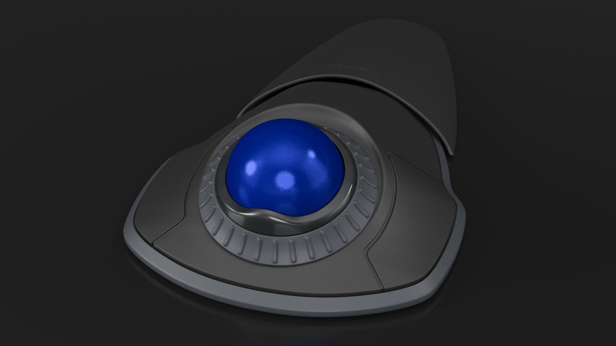 3D model Trackball Mouse with Blue Ball