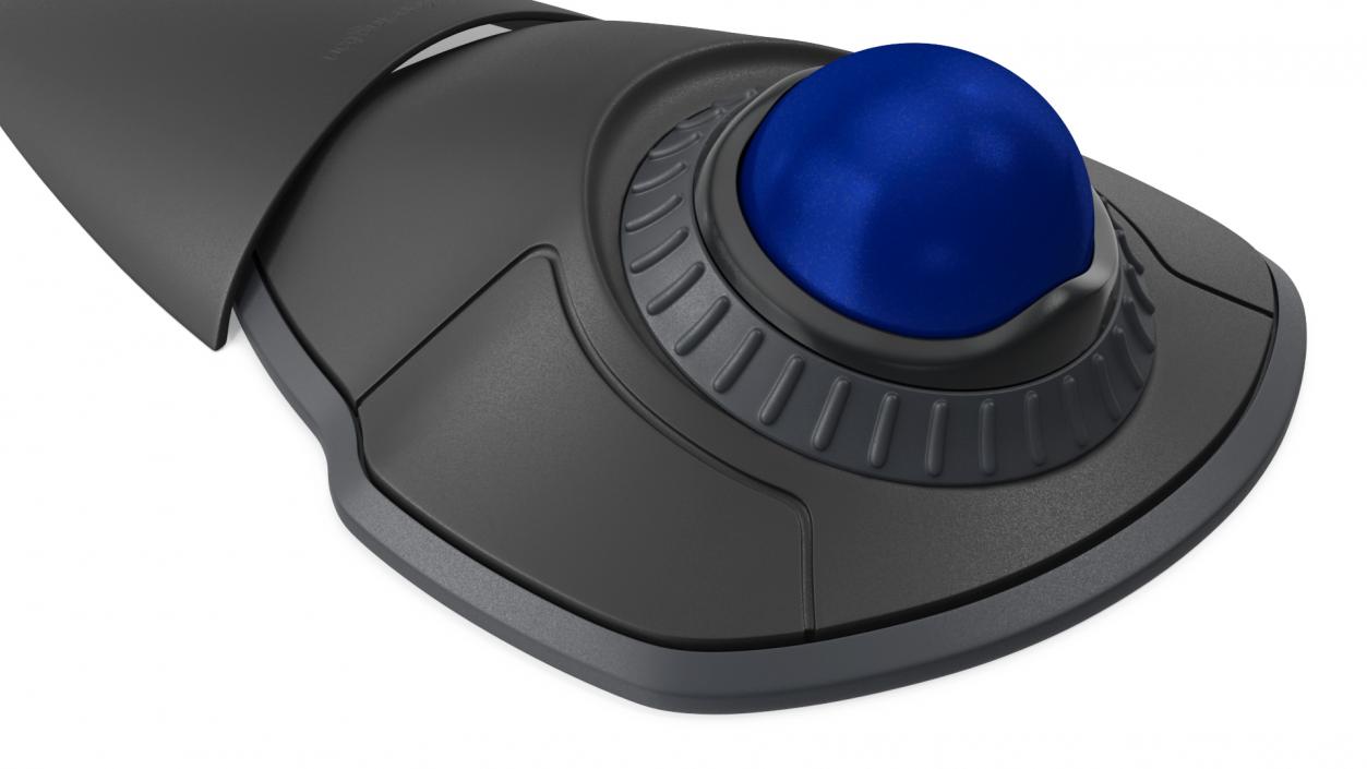 3D model Trackball Mouse with Blue Ball