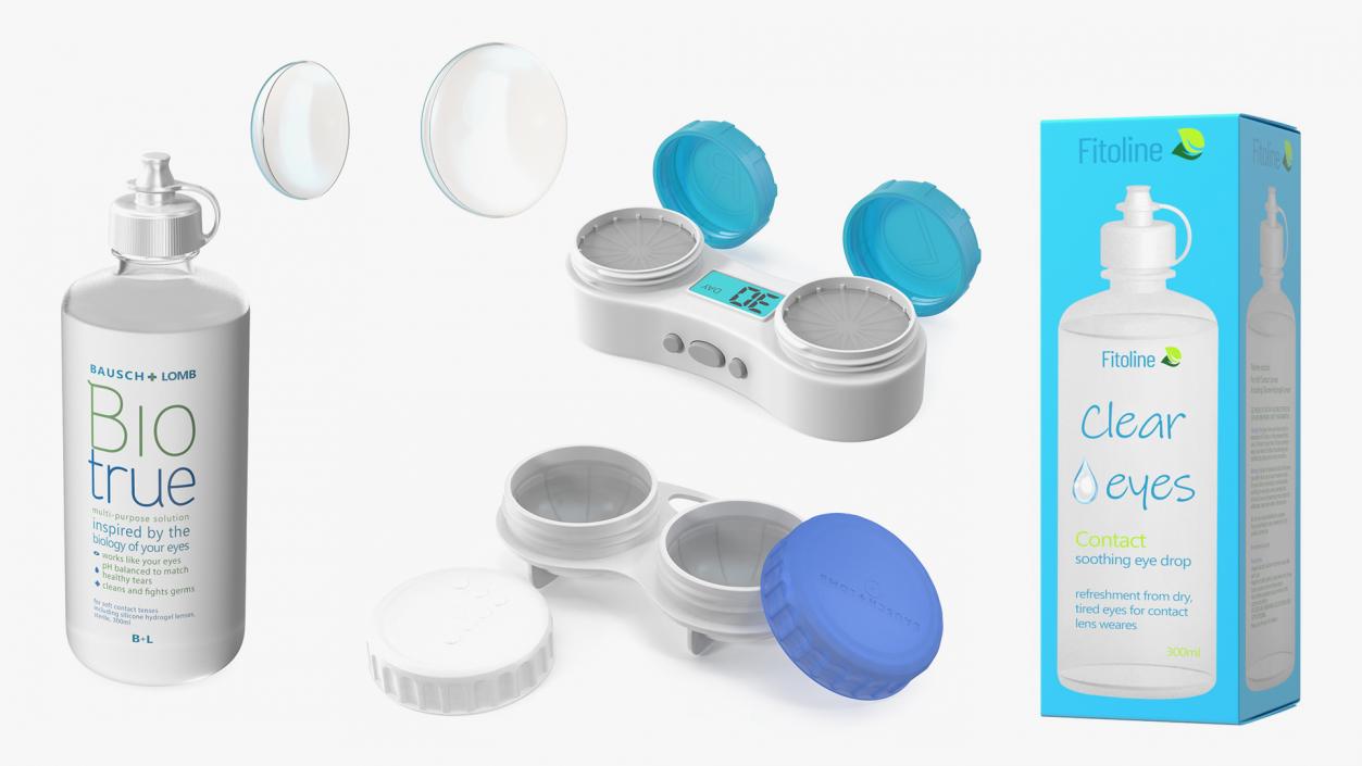 Contact Lens Accessories Collection 2 3D