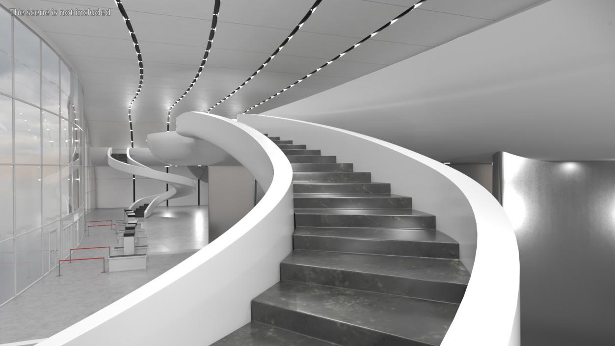 3D model Futuristic Staircase