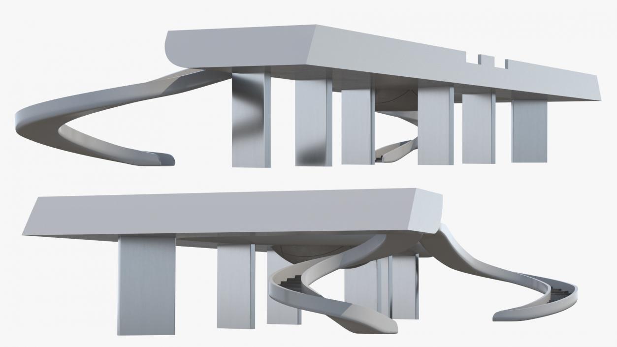 3D model Futuristic Staircase