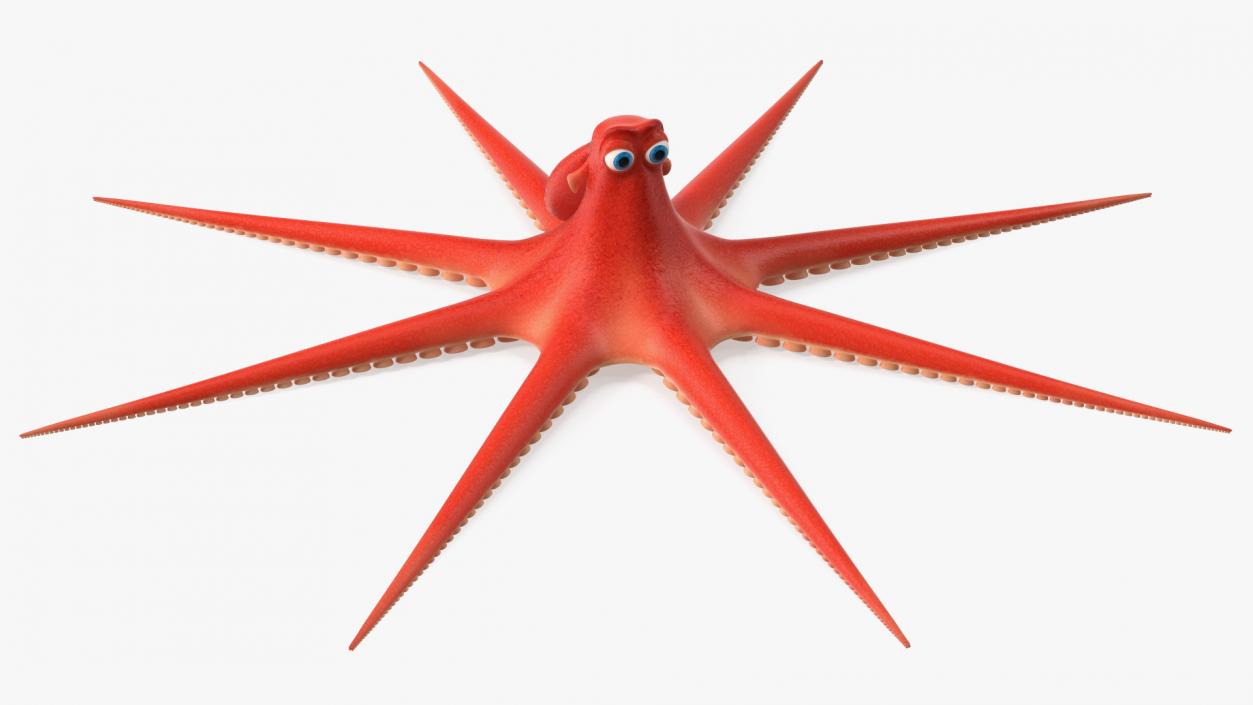 3D model Cartoon Character Octopus