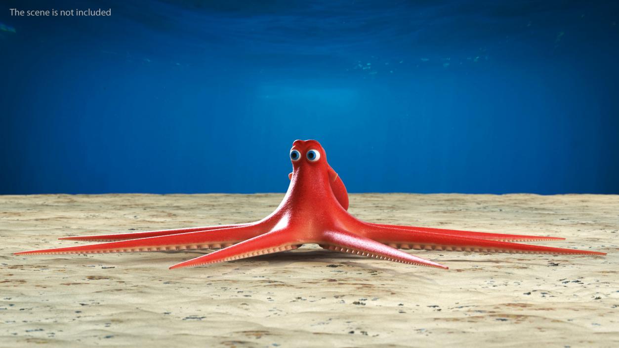 3D model Cartoon Character Octopus