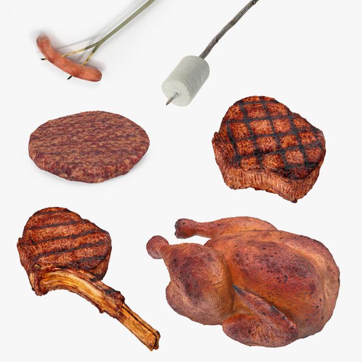 Grilled and Camping Food 3D Models Collection 2 3D