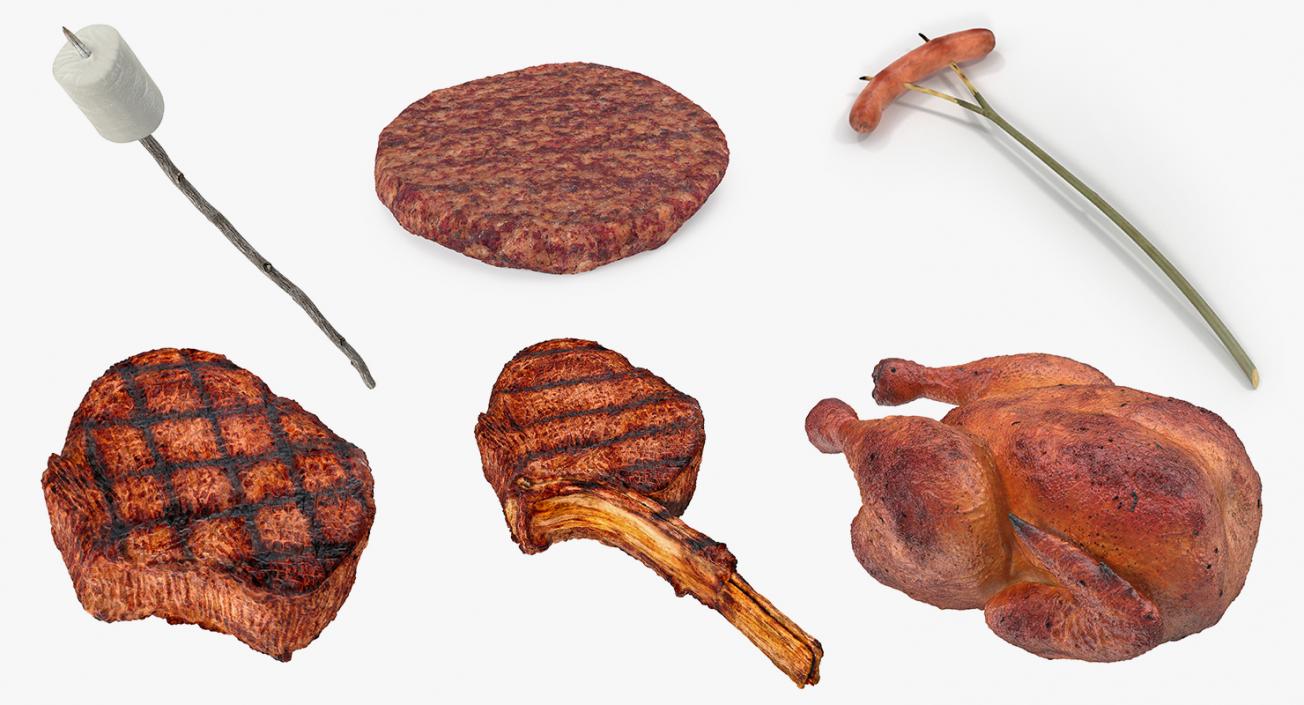 Grilled and Camping Food 3D Models Collection 2 3D