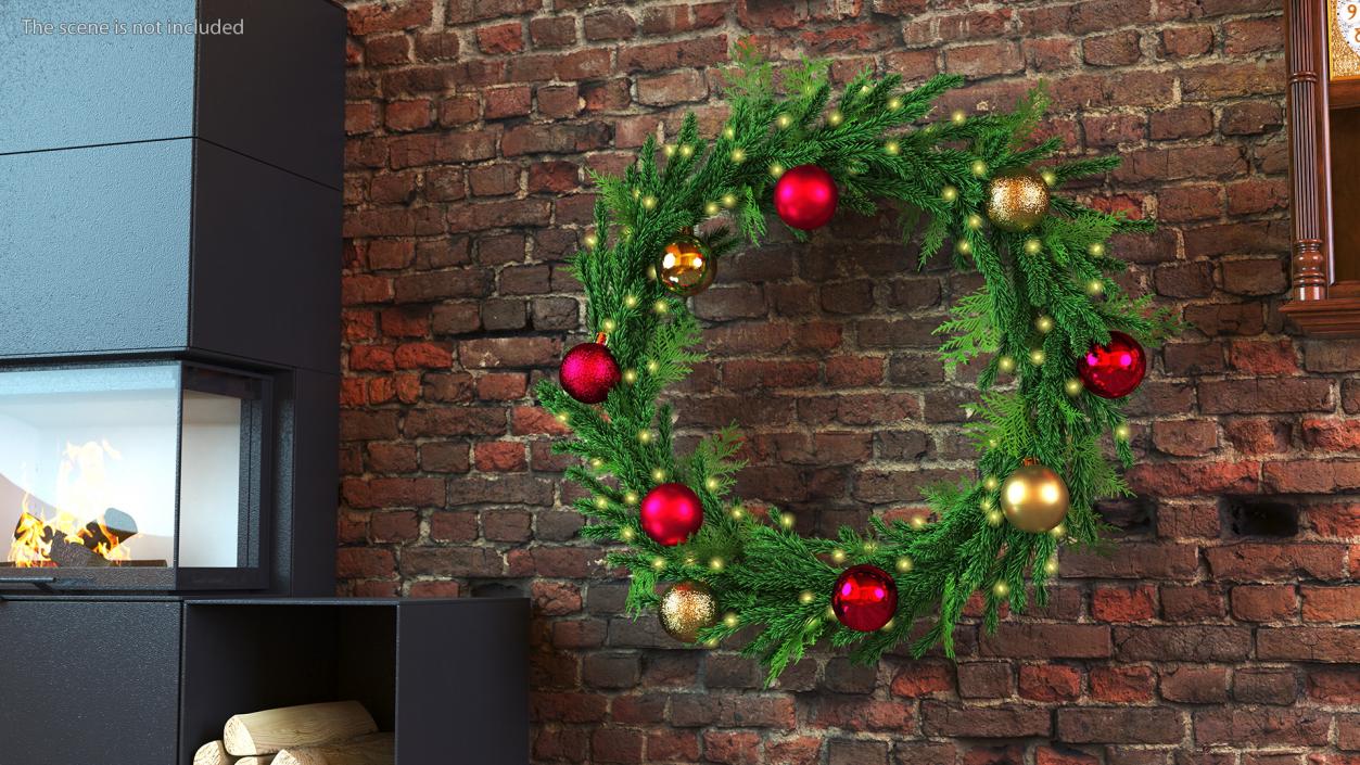 3D Christmas Ball Wreath