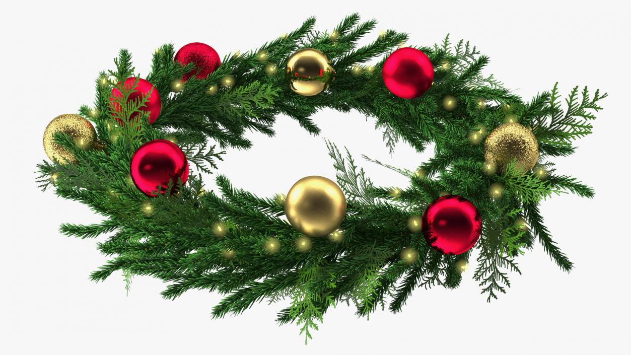 3D Christmas Ball Wreath