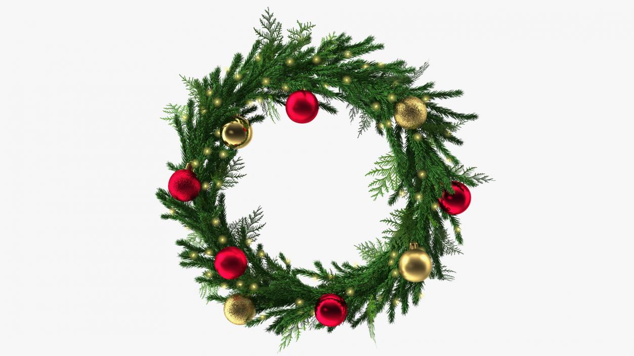 3D Christmas Ball Wreath