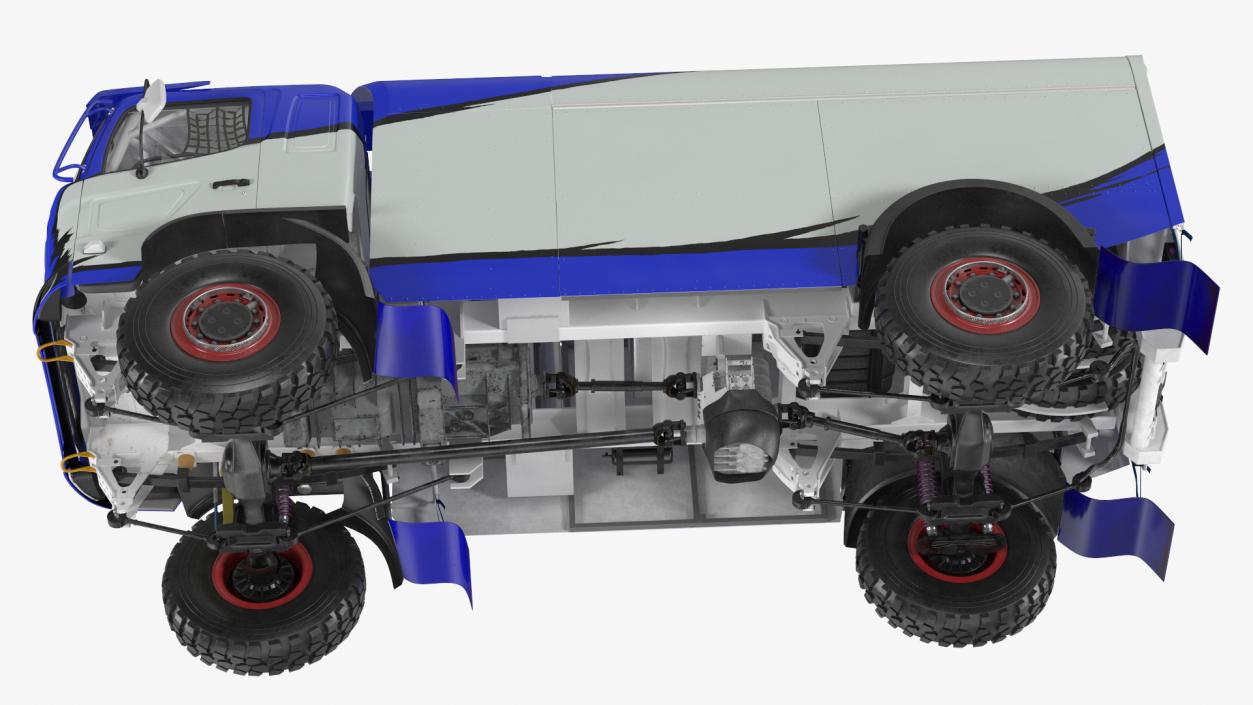 Dakar Rally Truck Blue 3D