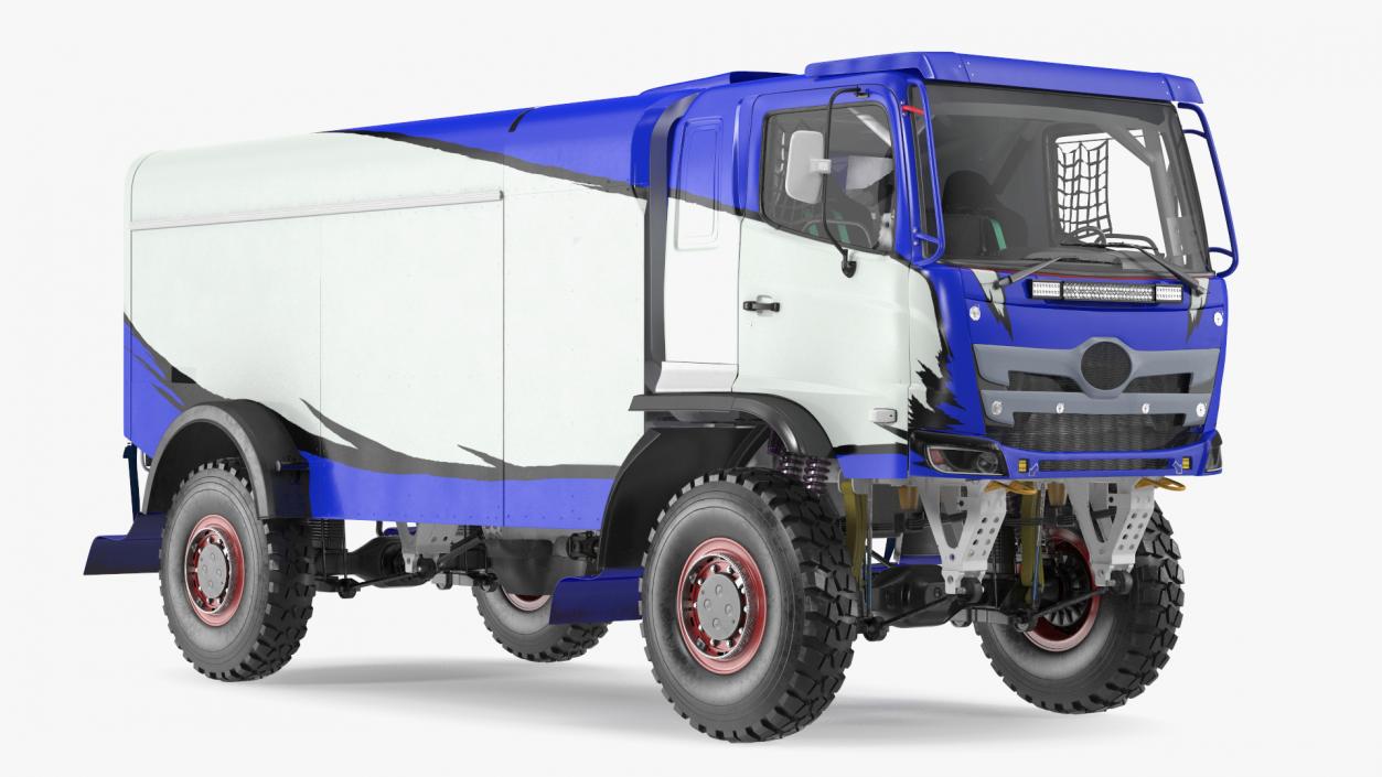 Dakar Rally Truck Blue 3D