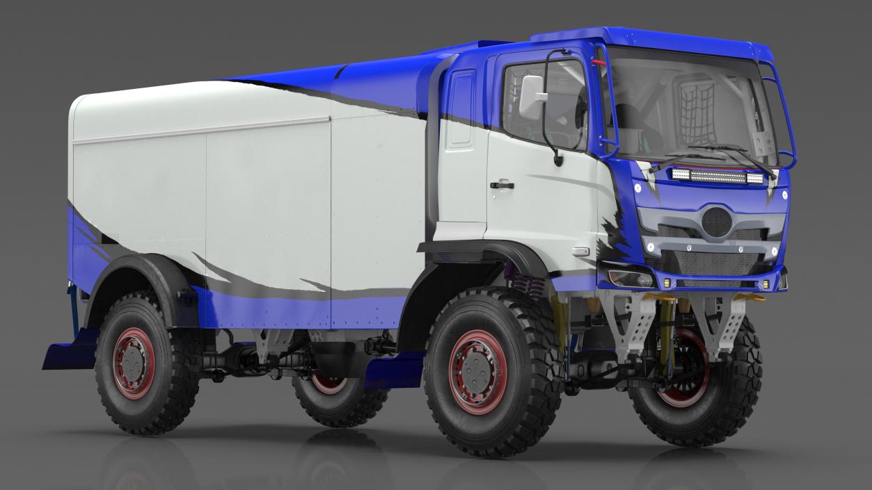 Dakar Rally Truck Blue 3D