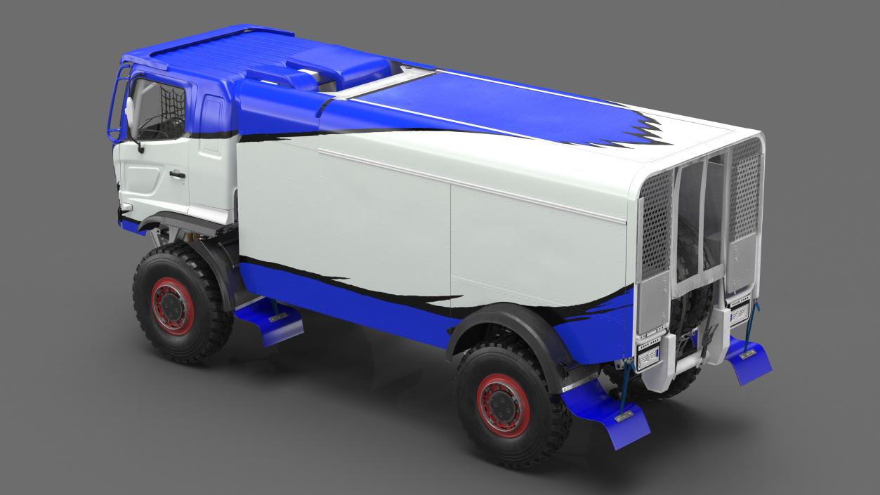 Dakar Rally Truck Blue 3D