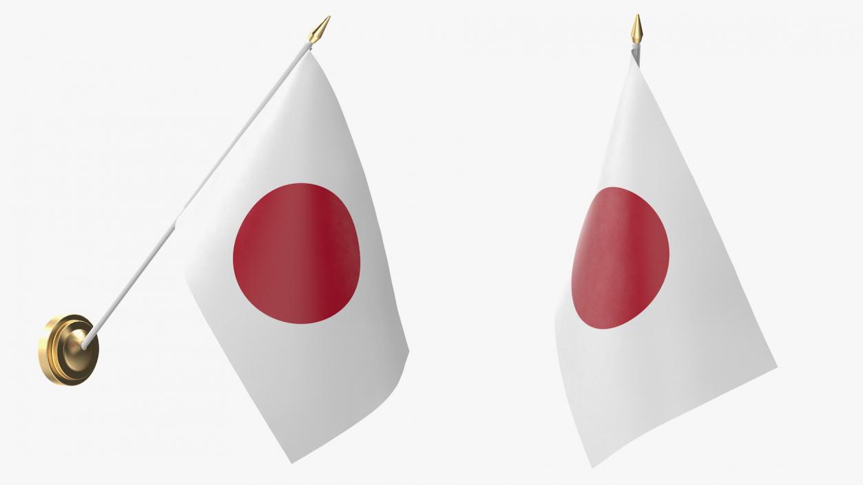 3D model Wall Flag Japan