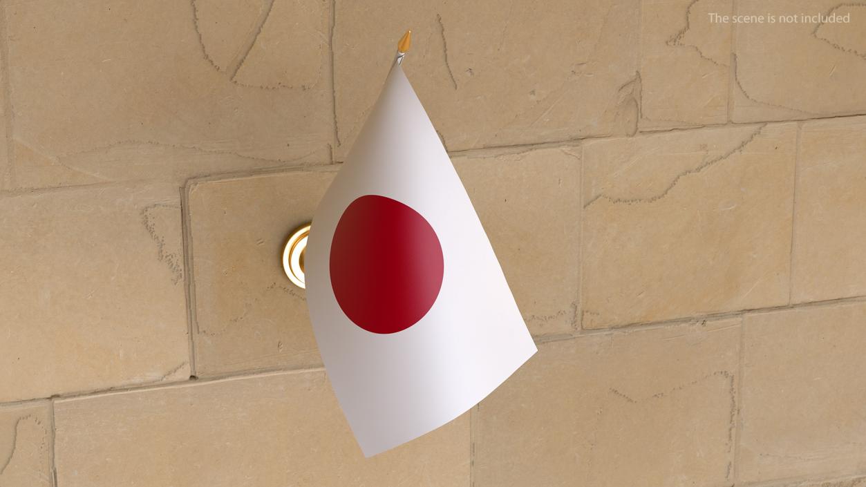 3D model Wall Flag Japan