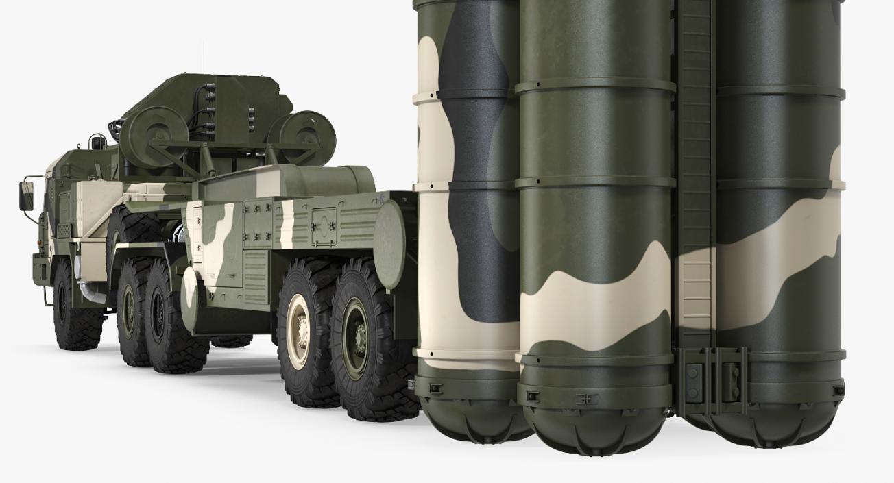 Russian S-400 Triumf Air Defense System Vehicle 3D