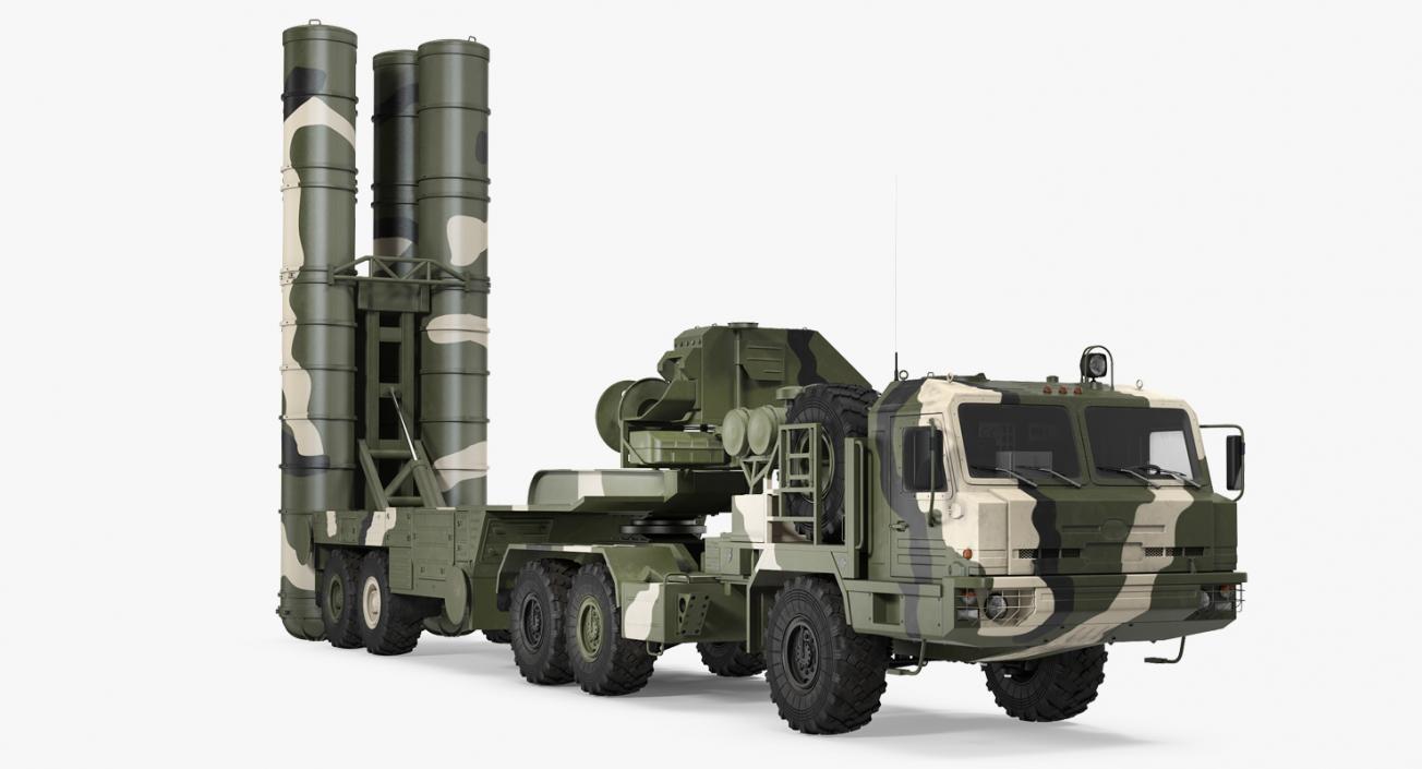 Russian S-400 Triumf Air Defense System Vehicle 3D