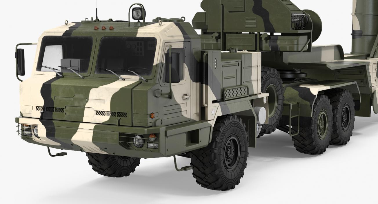 Russian S-400 Triumf Air Defense System Vehicle 3D